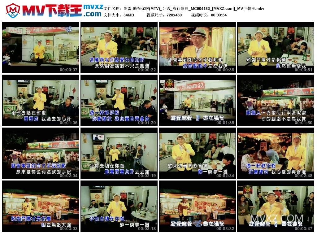 陈雷-随在你啦(MTV)_台语_流行歌曲_MC504183